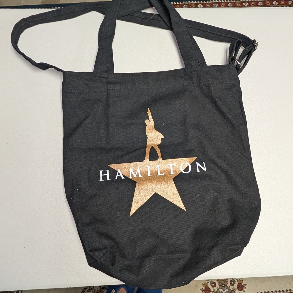 Hamilton Black Canvas Tote Bag